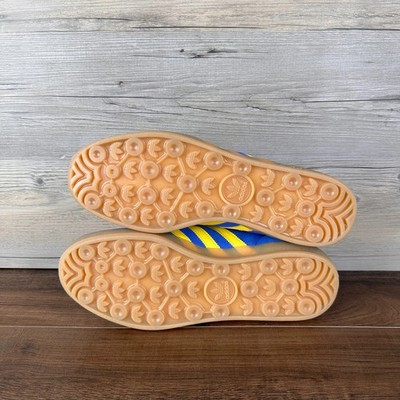 adidas Gazelle Indoor Mens Sizes 9-13 Blue Pure Sulfur Gum JQ2691
