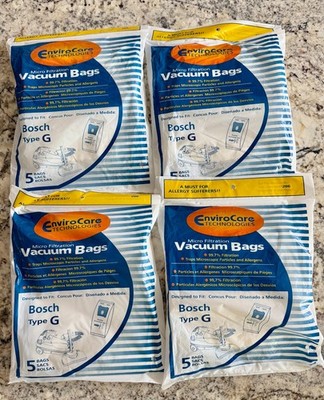 Set of Four Packs / 5 Bosch Type G vacuum cleaner bags - Generic