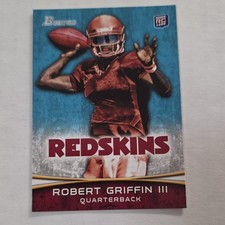 2012 Bowman Rookie #200 Robert Griffin III Redskins Football Card. rookie card picture