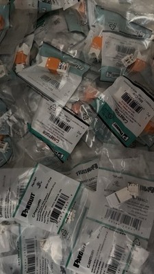 Panduit Mini-Com UTP RJ45 Cat 6 TG Jack Module  25-WH/ 25-OR  FREE SHIPPING