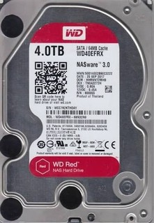 Disco rigido Western Digital WD40EFRX 68N32N0 SATA 4TB 4000GB come nuovo!!!