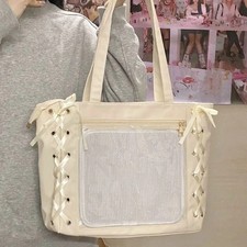 Ita Bag Lolita Clear Transparent Window Pocket Itabag Large Capacity Tote Bag