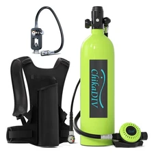 Scuba Tank for Diving, Mini 1.9L Lung Tank, Portable 3000 PSI Emergency Oxygen