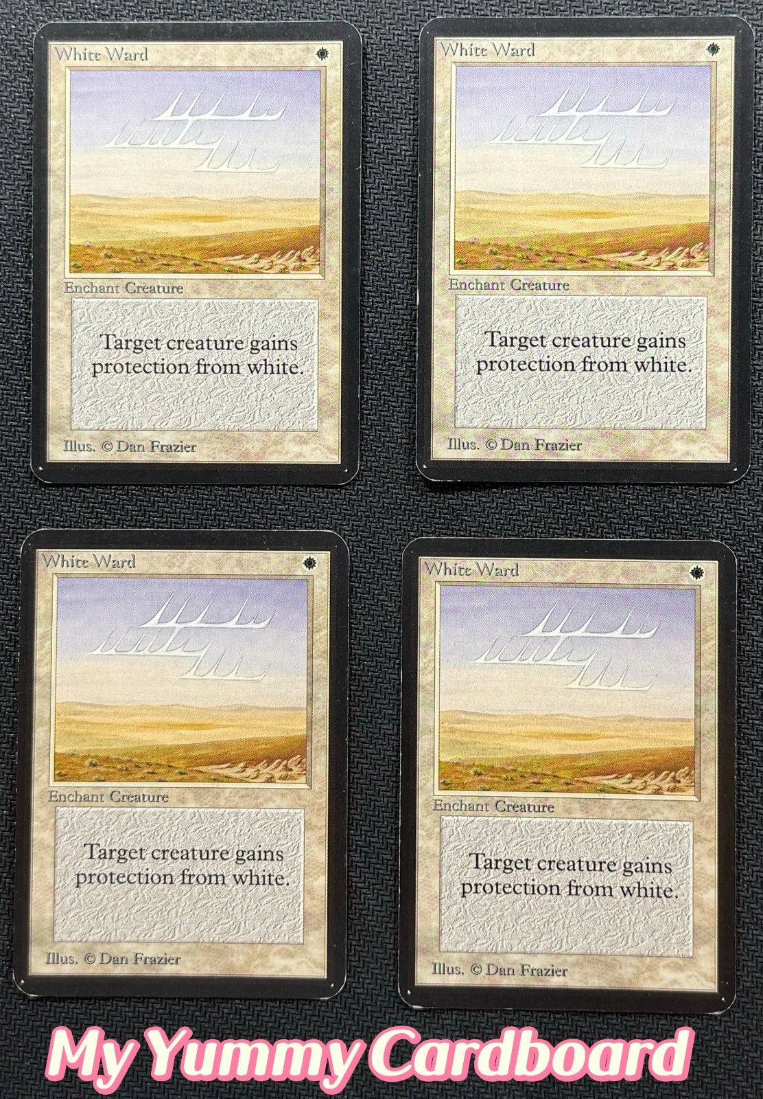 MTG Alpha White Ward x4 Playset — Moderately Played | Limited Edition Alpha 1993