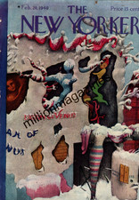 1940 New Yorker February 24 - Coney Island Freeze - Malman Dream of Venus