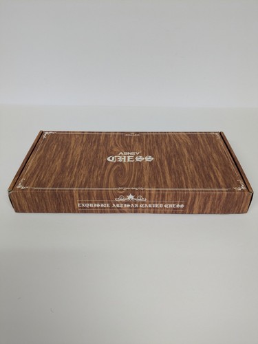 ASNEY 12" Exquisites handwerklich geschnitztes Holzschachspiel klappbar neu fabrikversiegelt - Bild 1 von 19