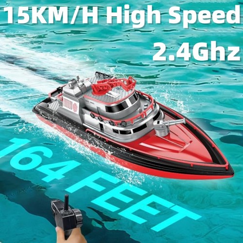 RC Boat Fire Fighter – Bateau Pompier Télécommandé – Canon à Eau Réel – Autonomie 15 Min – 47,5 Cm