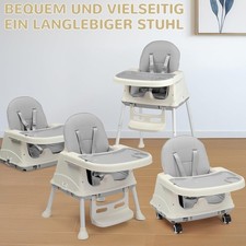 H&ouml;henverstellbarer 6-in-1 Hochstuhl Babystuhl Kinderhochstuhl mit Fu&szlig;st&uuml;tze Tilo