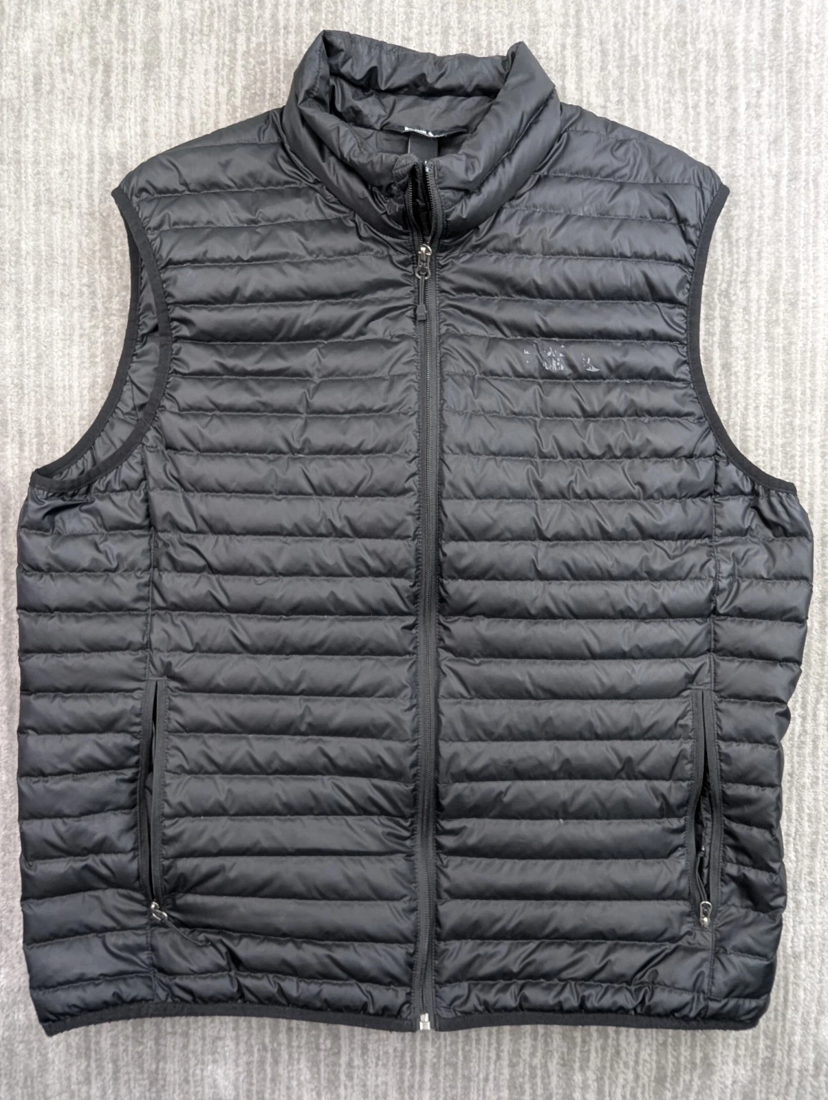 Eddie Bauer Vest Mens Large Vest Down Puffer EB650 Lightweight Outdoor Black