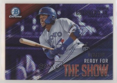 2019 Bowman Mega Box Purple Mojo Refractor Vladimir Guerrero Jr Rookie RC uk2