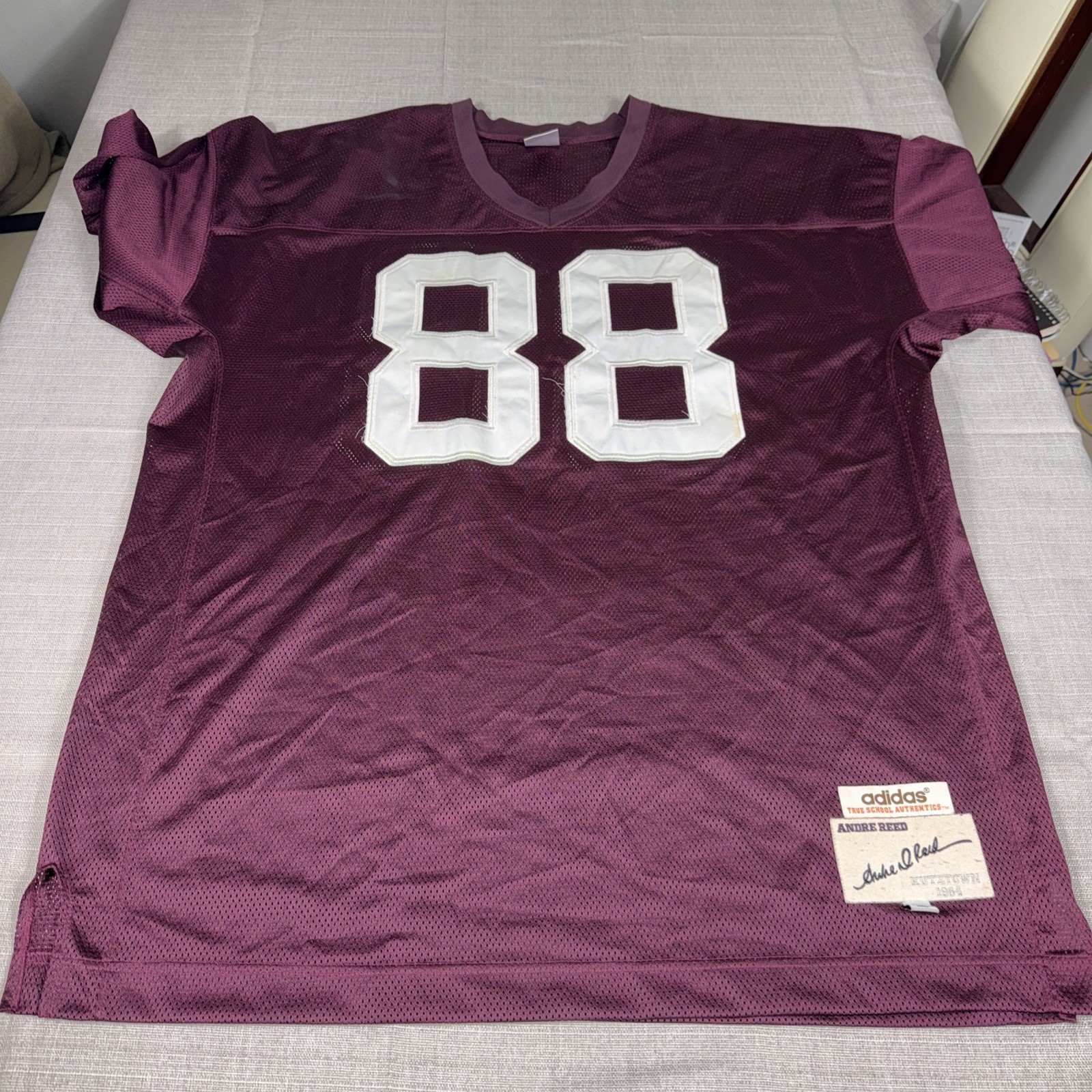 NFL Buffalo Bills Andre Reed Jersey Kutztown #88 College Sewn Jersey Size 56 3XL