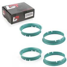 4x Zentrierringe T�rkis Alufelgen Radnabe � 70,0 - 66,6 mm f�r BMW X4 X3 X5 X6