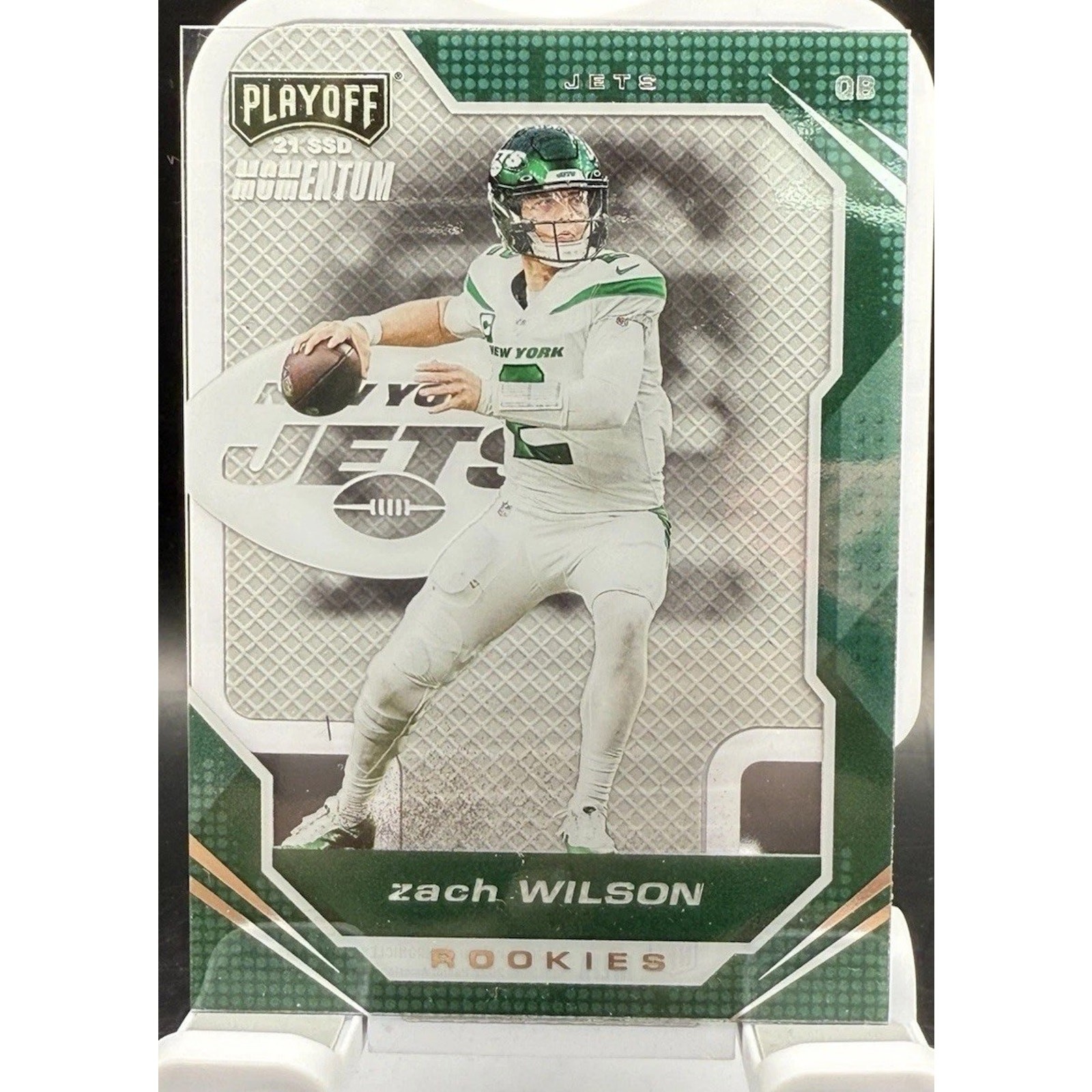 2021 Panini Chronicles Playoff Momentum Zach Wilson #PMR-2 Rookie Jets RC