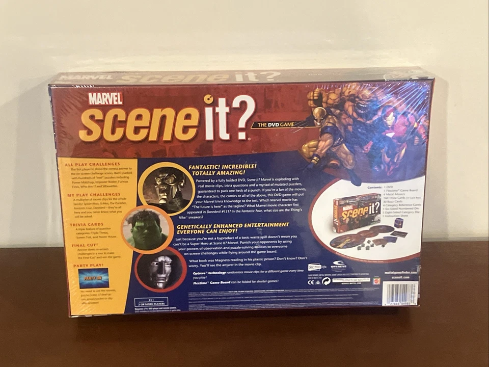 Marvel Scene-It DVD Board Game Scene It 2007 Toys R Us Exclusive Spiderman Xmen - Image 2 of 3