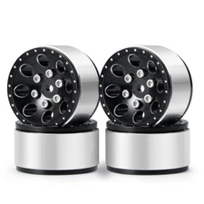 4Pcs/set Alloy Beadlock Wheel Rims for 1/24 Axial SCX24 90081 RC Crawler Parts