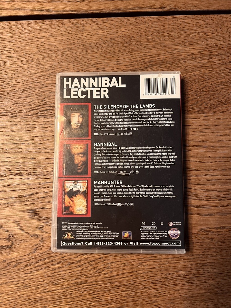 Hannibal Lecter Triple Feature (DVD) Silence of the Lambs