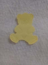 Die Cuts -- Teddy Bear -Yellow Set Of 6 Scrapbooking/Cardmaking S izzix
