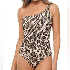Amoressa Miraclesuit Sierra Leone Gemini One Shoulder Swimsuit