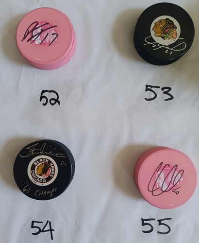 Chicago Blackhawks signed NHL Hockey Puck: Please select your players - Picture 13 of 23