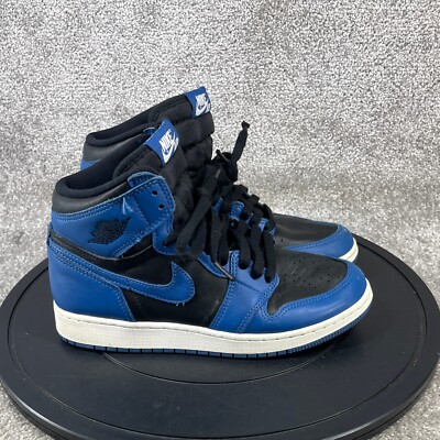 Nike Shoes Boys Size y Air Jordan Retro Sneaker Royal Blue Leather 
