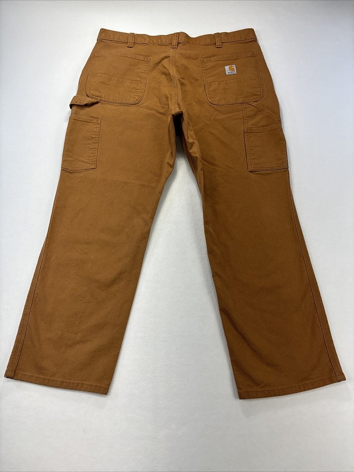 Carhartt Men’s Carpenter Pants 38x29 Relaxed Fit Duck Brown 103279 211