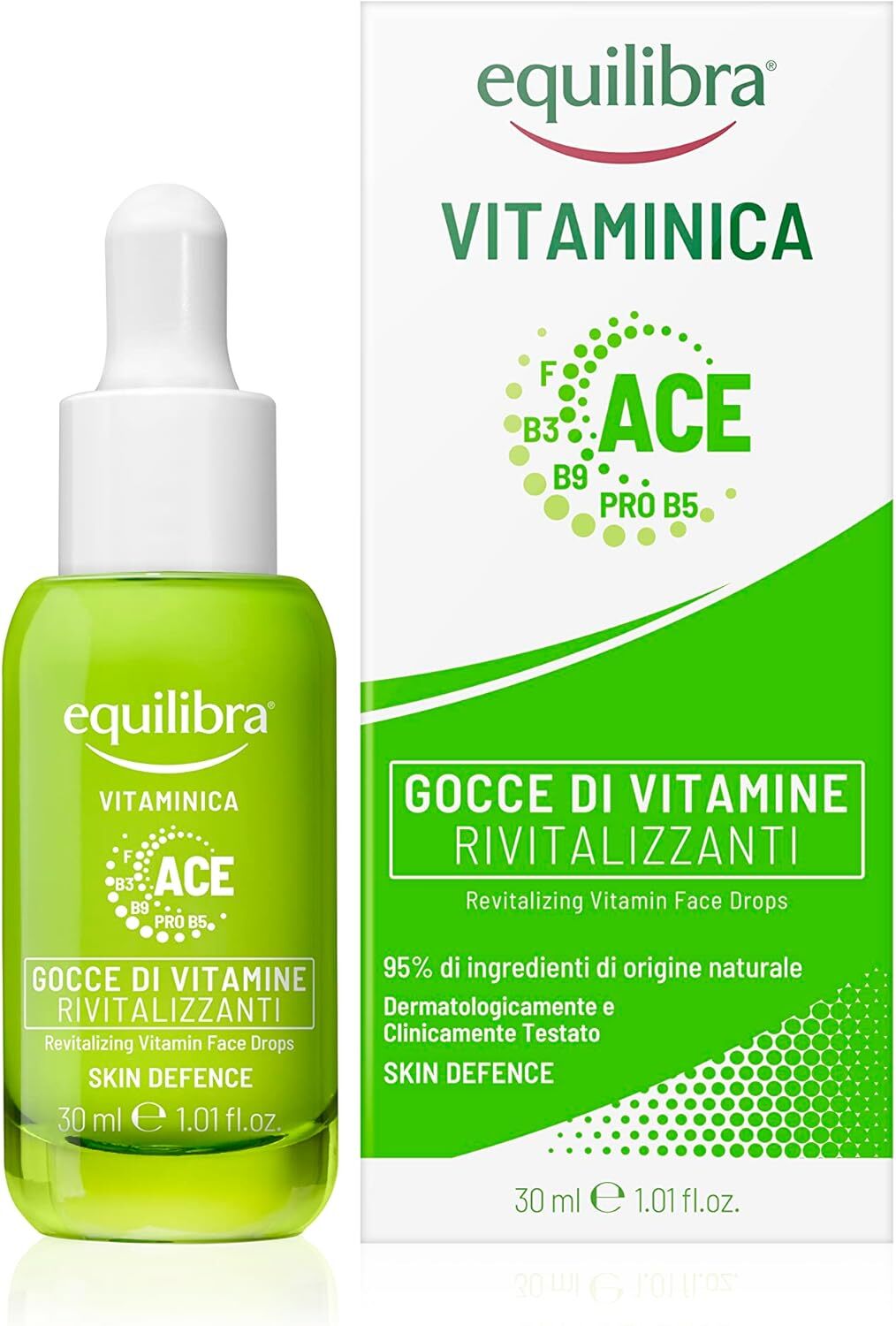 EQUILIBRA VISO GOCCE DI VITAMINE RIVITALIZZANTI CON SIERO VISO OLI OENOTHERA E O