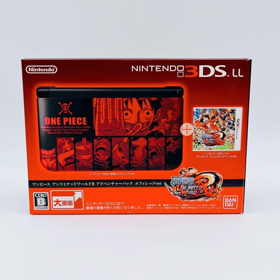 Nintendo 3DS LL XL One Piece Unlimited World R Luffy Red Nintendo 3DS LL XL One Piece Unlimited World R Luffy Red