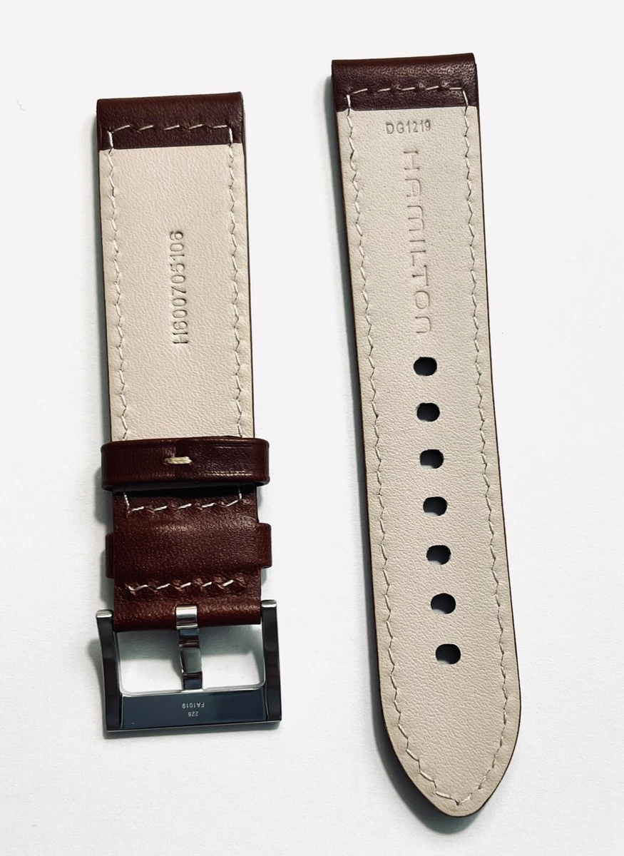 Hamilton 22mm hotsell leather strap