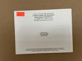 Instruction Booklet Manual ONLY - HOOPS - Nintendo NES - Oval Seal.