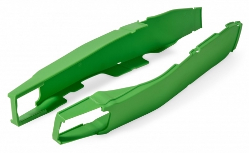 Protection de bras oscillant Polisport verte pour moto Kawasaki KX250F de 2012 à 2015