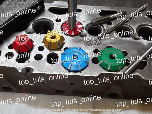 17x GM LS-3 4th Generation VALVE SEAT CUTTER KIT 3 ANGLE CUT CARBIDE TIPPED - Picture 2 of 5