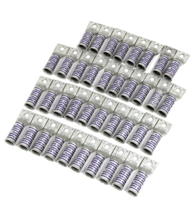 Neu Menge 38 BURNDY YAZV-TC-FXB Terminal Lugs Lila Schablone 15 Yazvtcfxb
