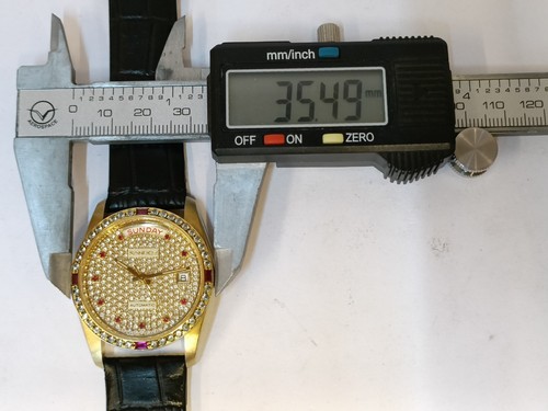 SANDOZ 25J AUTOMATIC HACKING CAL. PRESIDENT DAY D-34-8 SWISS MEN'S FULL WORKING - 第 14/21 張圖片