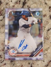 2019 Bowman Chrome Isiah Gilliam Auto #CPA-IG NEW YORK YANKEES