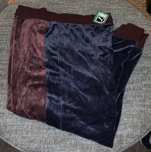 Novo Com Etiquetas Puma Veludo Jogger Suor Calças Lounge Masculino Big \u0026 Tall tamanho 4XL Marrom Azul A1 | eBay