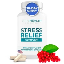 Stress Relief Supplement, Cortisol Blocker for Mood Support, PureHealth Research