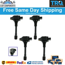 TRQ New Ignition Coil Set of 4 For 2007-2021 Altima Cube Rogue Sentra Versa