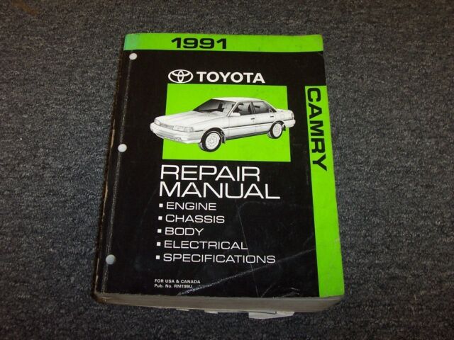 1991 Toyota Camry Sedan Shop Service Repair Manual DX LE 2.0L
