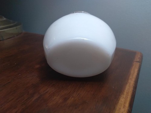 Vintage Pond’s White Milk Glass Cold Cream Jar Picture on Lid New York NY - 第 4/5 張圖片