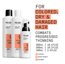 Nioxin Pro Clinical 4 Kit - Shampoo 10.1oz Conditioner 10.1oz Treatment 3.38oz
