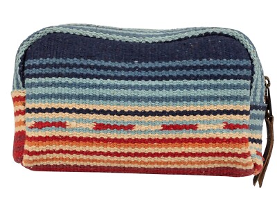 StS Ranchwear Western Cosmetic Makeup Bag Hair on Hide Serape