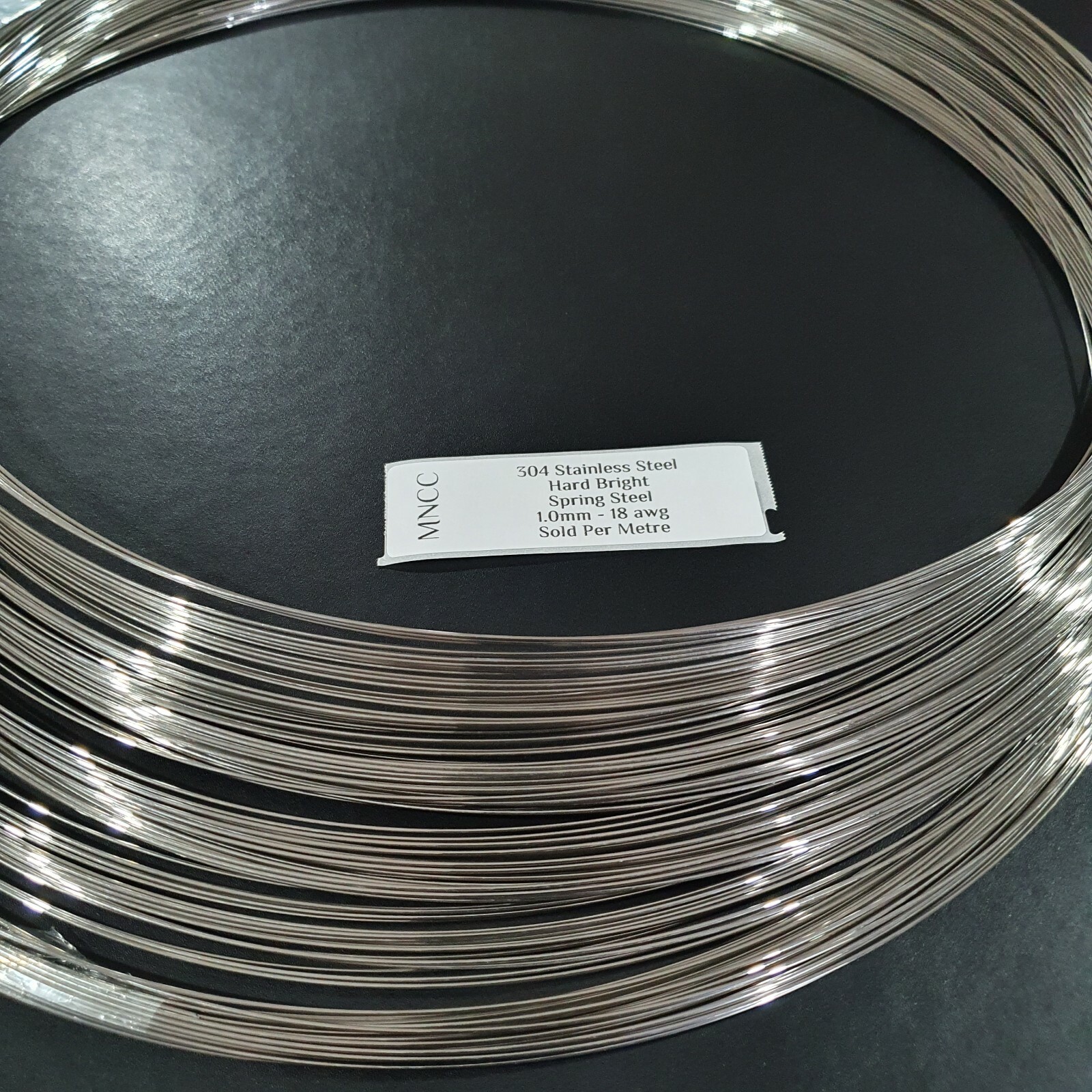 2m 10m Hard Bright Stainless Steel Wire 1.0mm 18AWG Single Strand