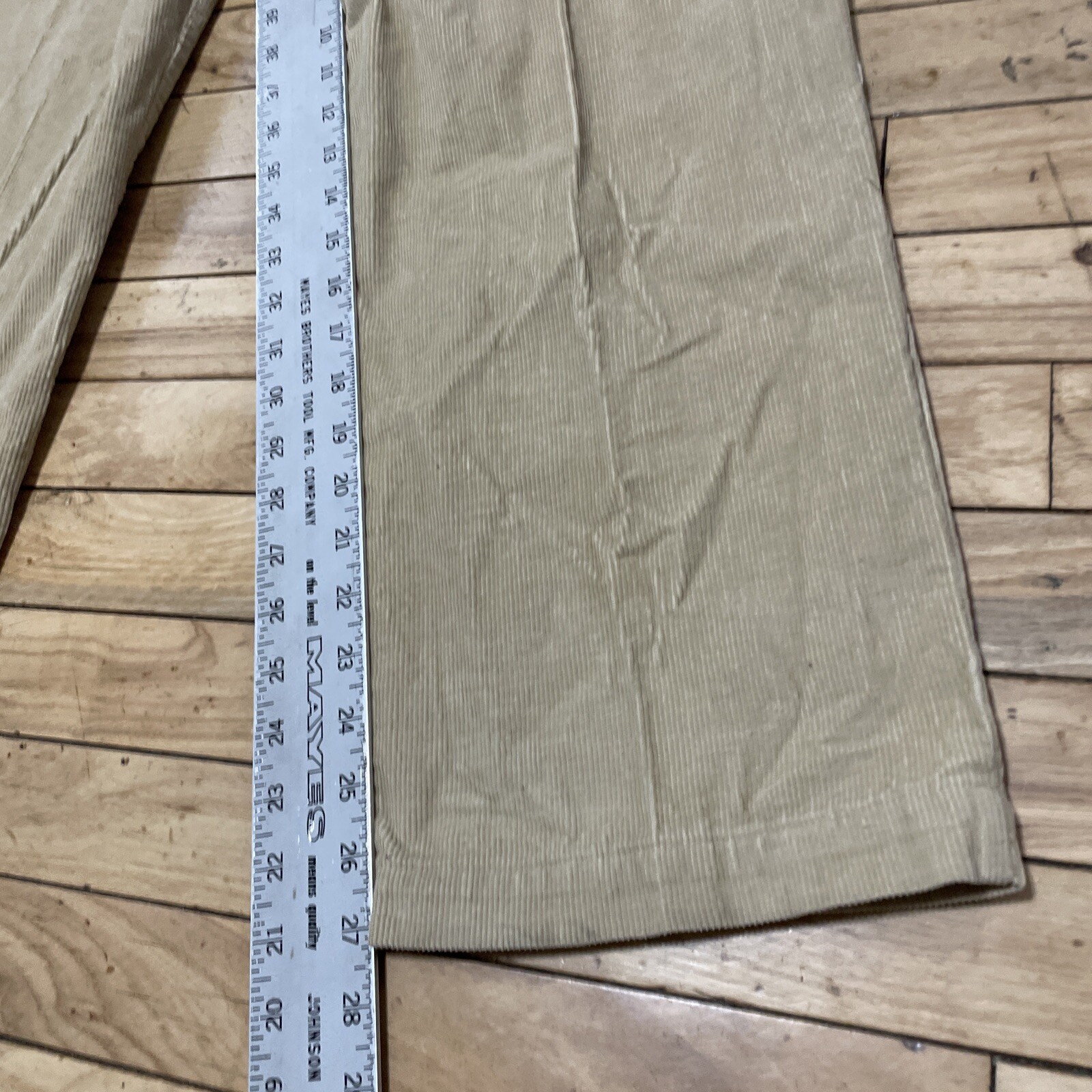 SCANDIA WOODS Corduroy Pants Men 34M Brown Western Preppy Cords Retro 90s 35x27