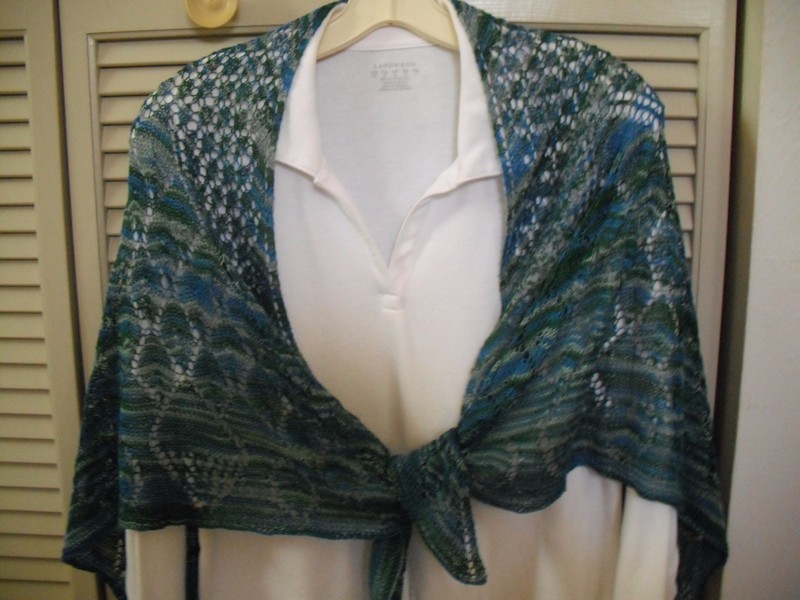 WOMEN'S SHAWL 100% SILK HAND KNIT LACE NEW #25