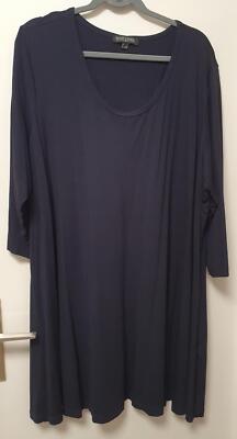 BASE LEVEL CURVY langes, elastisches Jersey Basic Long-Shirt, Tunika Gr. 54/56