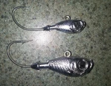 10 ULTRA MINNOW JIG HEADS 1/4oz to 12oz Unpainted Jigs Steel Mustad Hooks