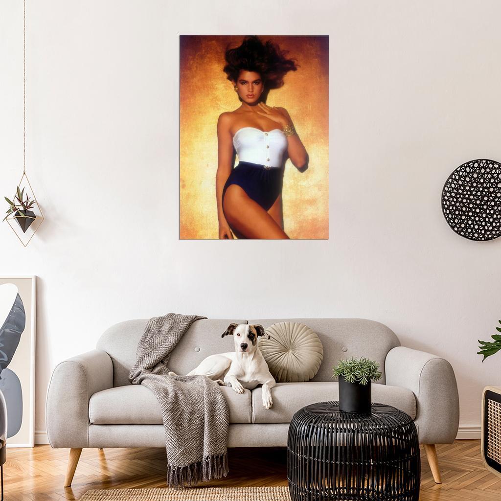【1980s】Cindy Crawford Life-sized poster CINDY CRAWFORD 80's Eighties Art Photo Poster 2 (20x30) | eBay
