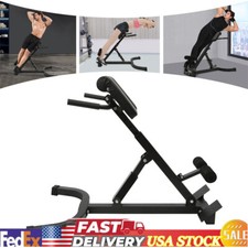 Roman Chair Back Extension Machine, Hyperextension Bench w/ Angle Height Adjust