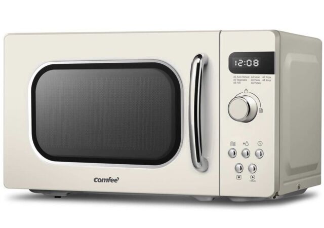 Retro Style 800w Microwave Oven With 8, Comfee Retro Countertop Microwave Oven With Compact Size