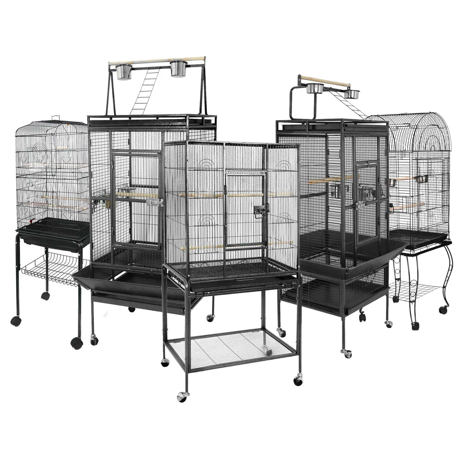 Durable Multiple Sizes Steel Bird Cage Best Place for Birds Large Parrot Cage
Opens in a new window 